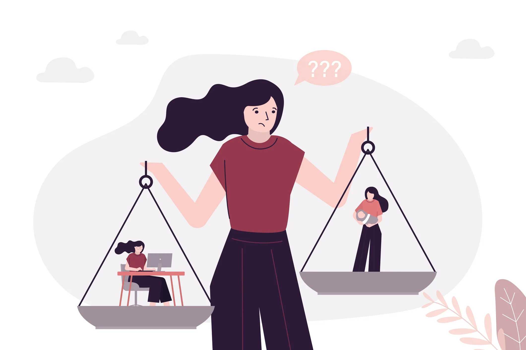 matrescence: Losing your identity after becoming a mom. Mom balancing out her career and motherhood