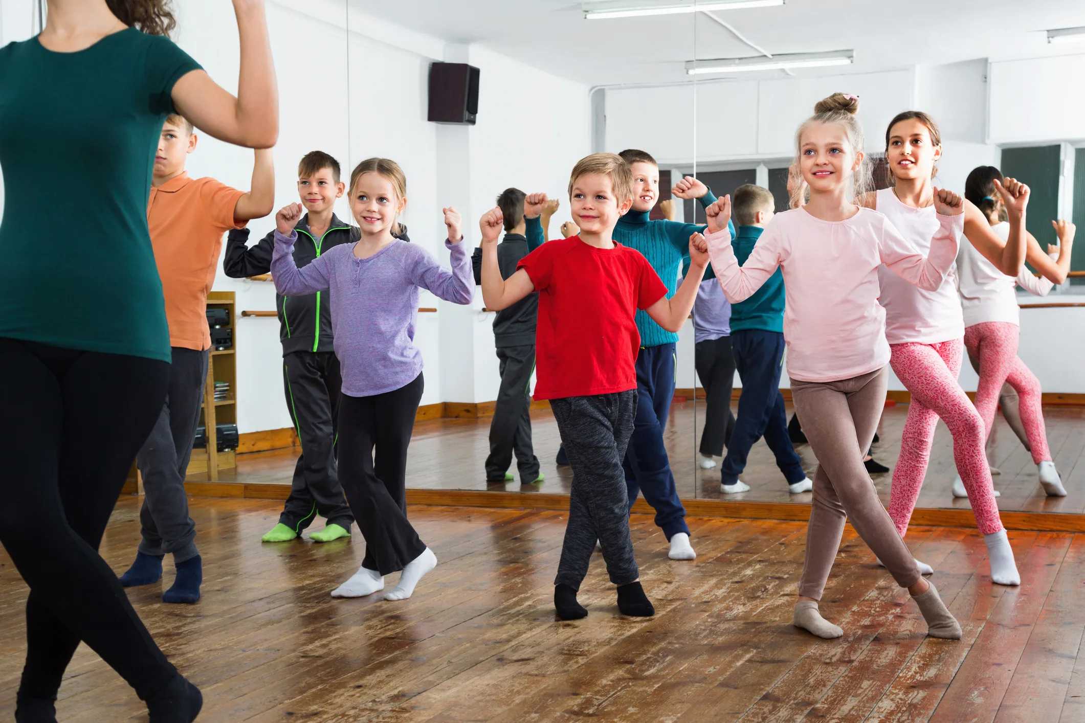The New York Irish Center Mid-Winter Children’s Festival: kids practicing Irish dance steps