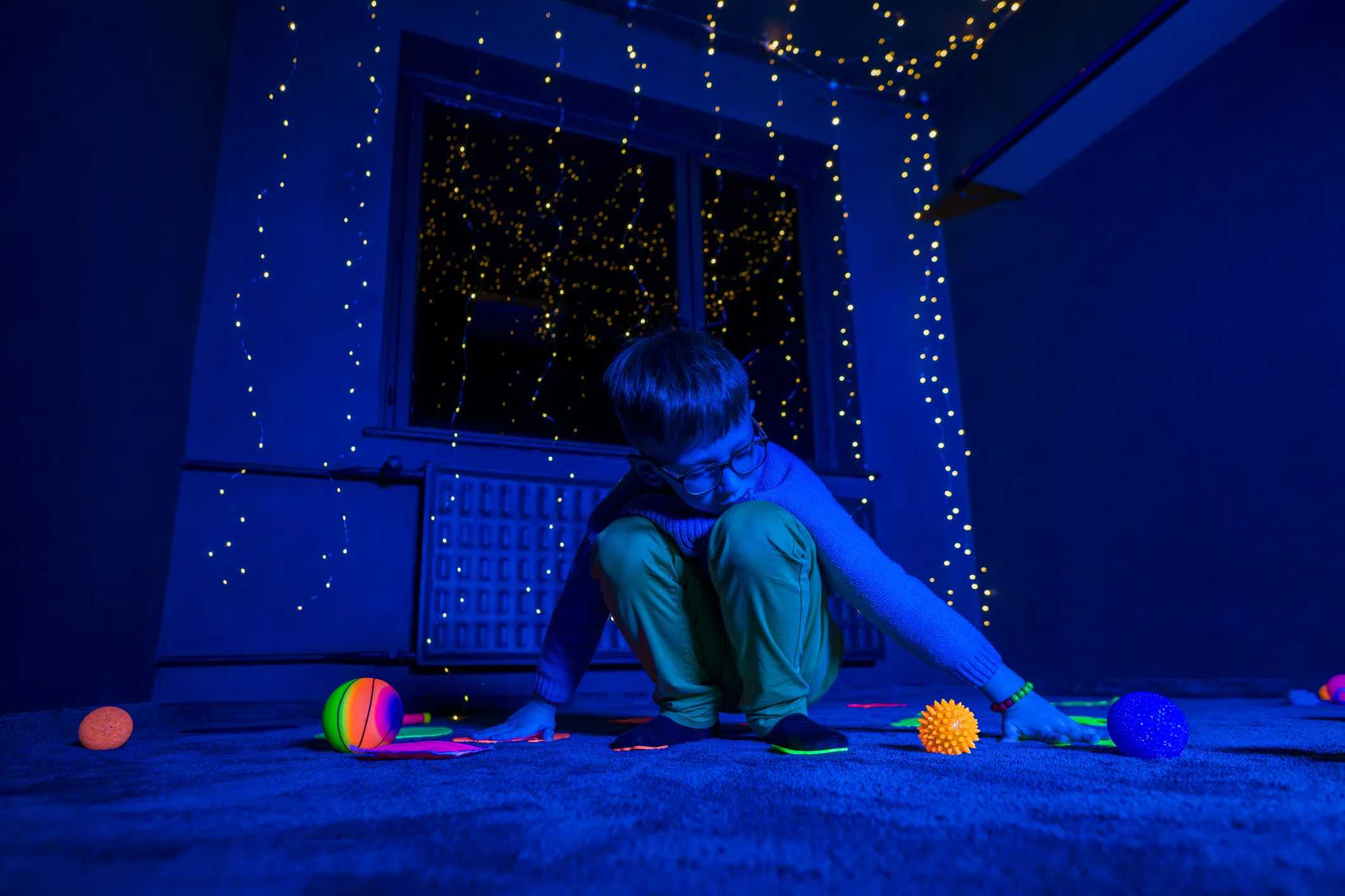 Sensory Toys for Autism & Special Needs Kids: Autistic Boy in Sensory Play Therapy